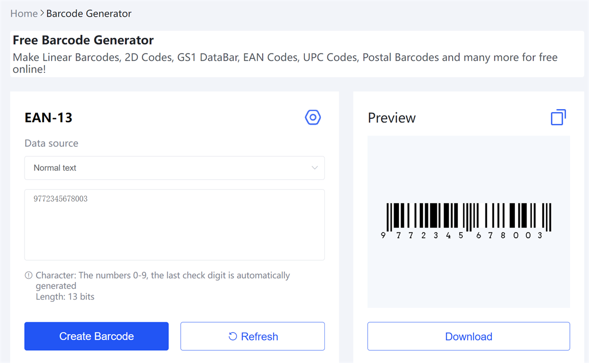 မာဂျင် EAN ၁၃ barcode.png