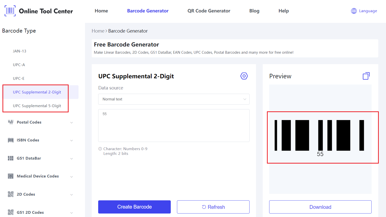 UPC အပြည့်အဝ ၂ Digit Barcode Generator.png