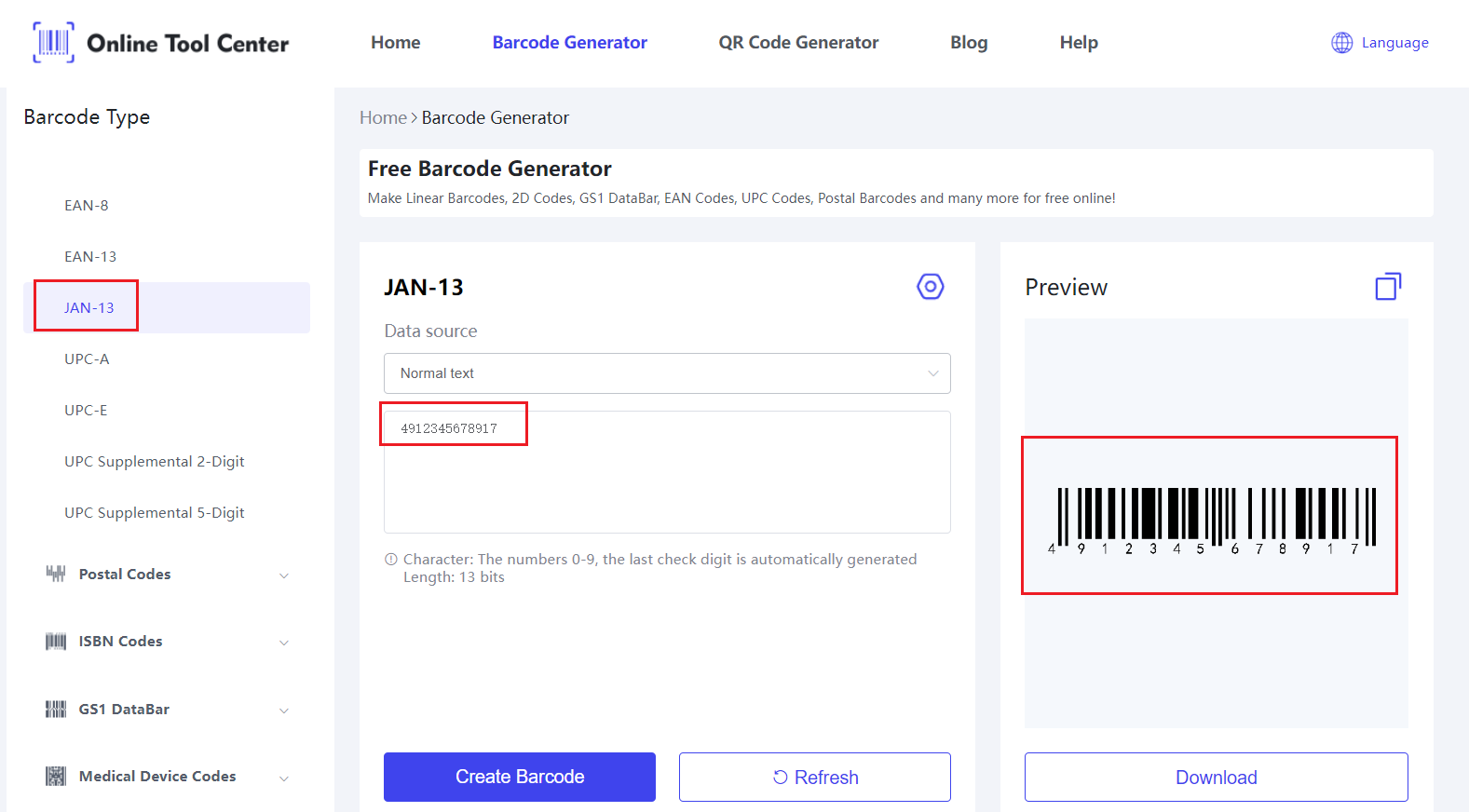 JAN ၁၃ barcode generator.png