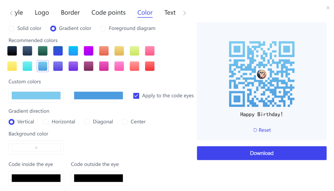 Barcode Settings ကို ကိုယ်ပိုင် ပြုပြင်ပါ