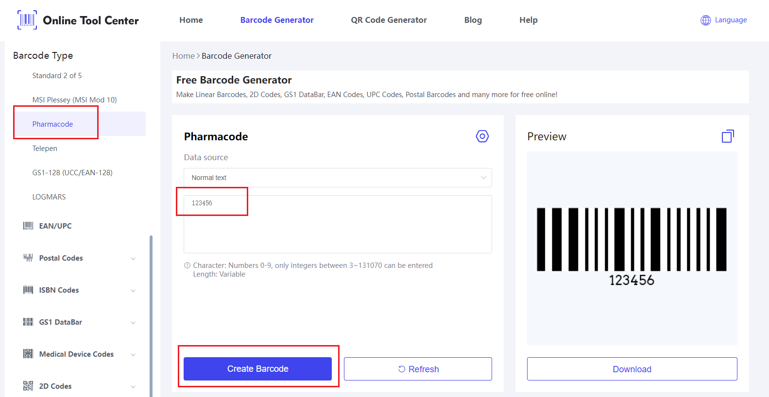 Pharmacode.png ကို ဖန်တီးပါ