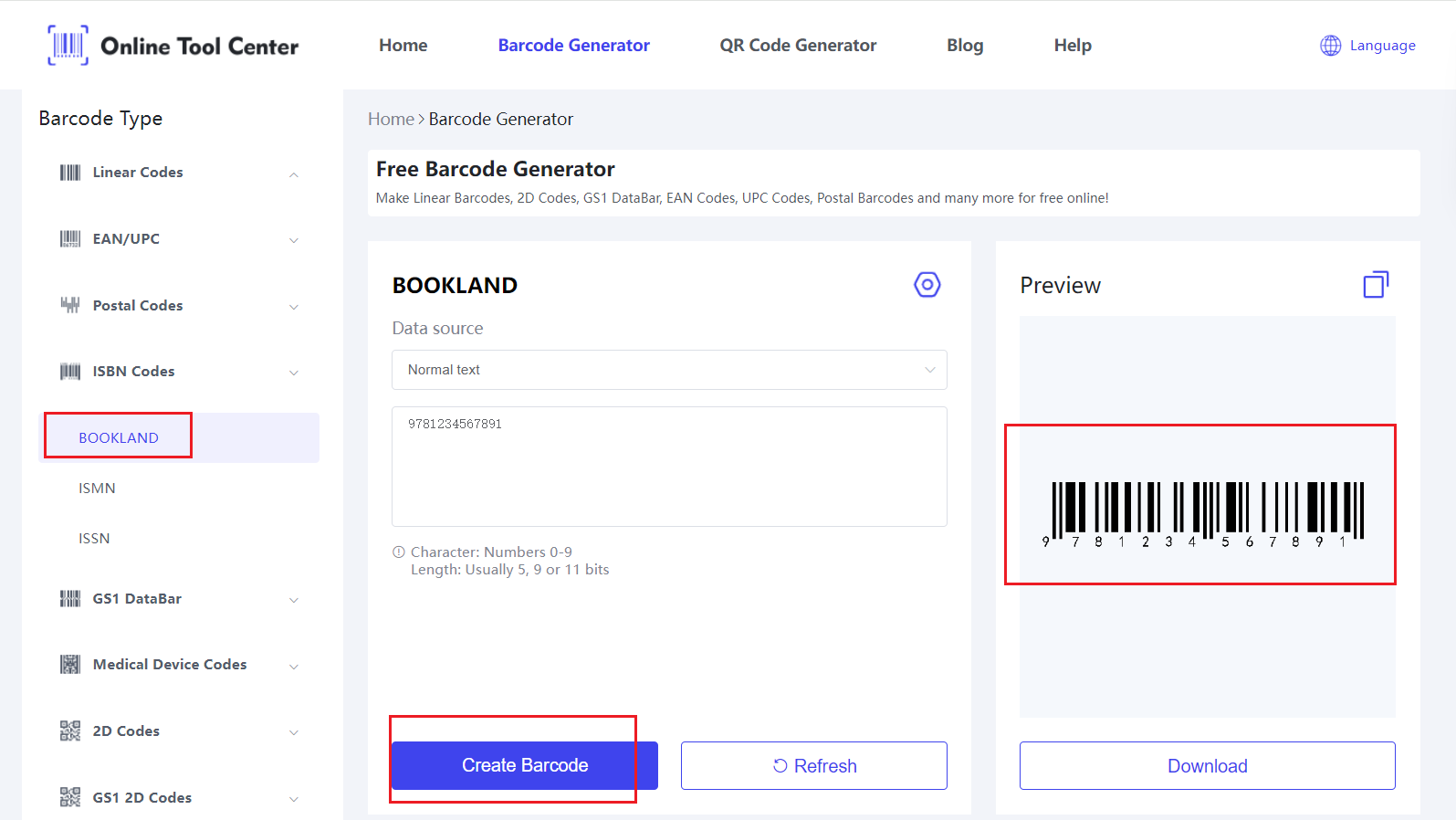 အွန်လိုင်း Bookland EAN barcode generator.png ကို လွတ်လပ်စေပါ