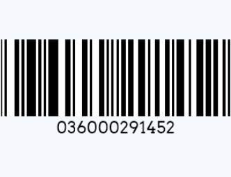 UPC A barcode ဥပမာပါ။png