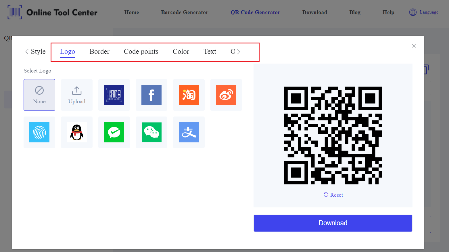 ပုံမှန် QR Code sticker.png ကို ဖန်တီးပါ