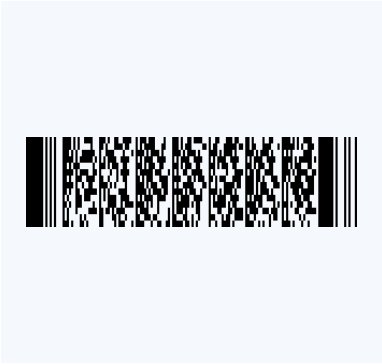 PDF417 barcode ဥပမာပါ။png