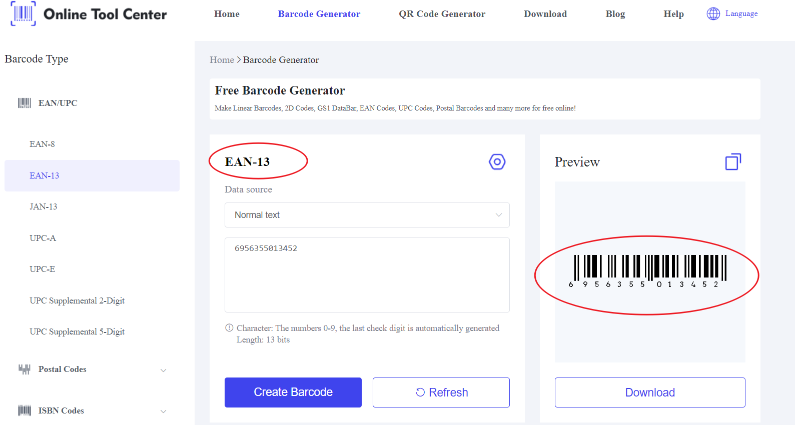 EAN ၁၃ Barcode generator.png