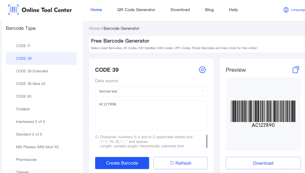 Barcode.png ကို ဖန်တီးပါ