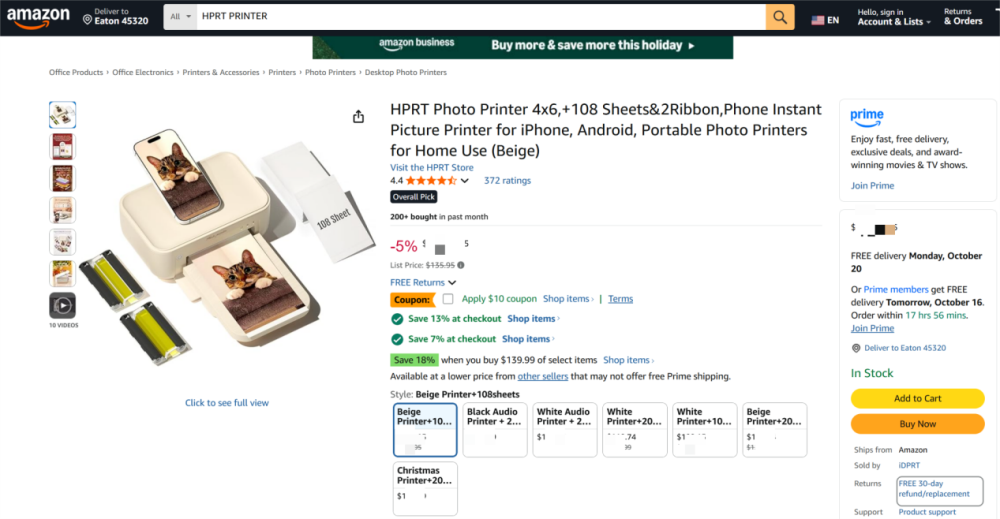 Amazon ထုတ်ကုန်ဖော်ပြချက်များ