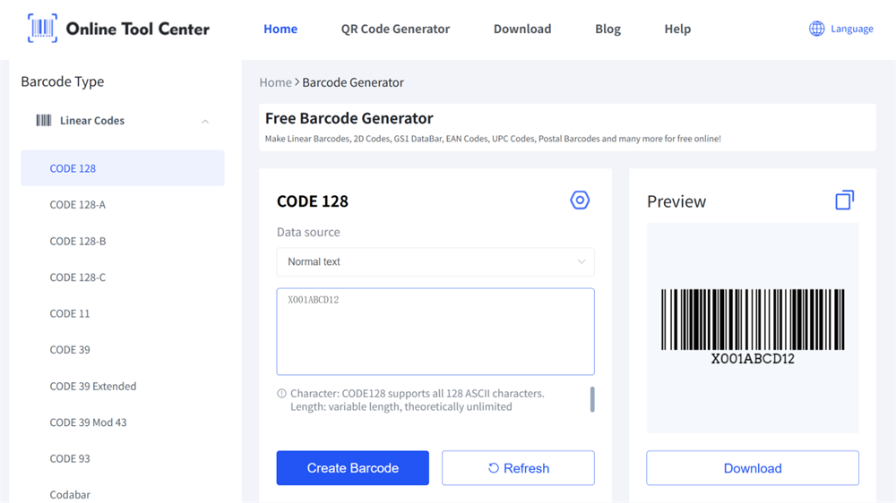 ဘားကုဒ် generator ကို