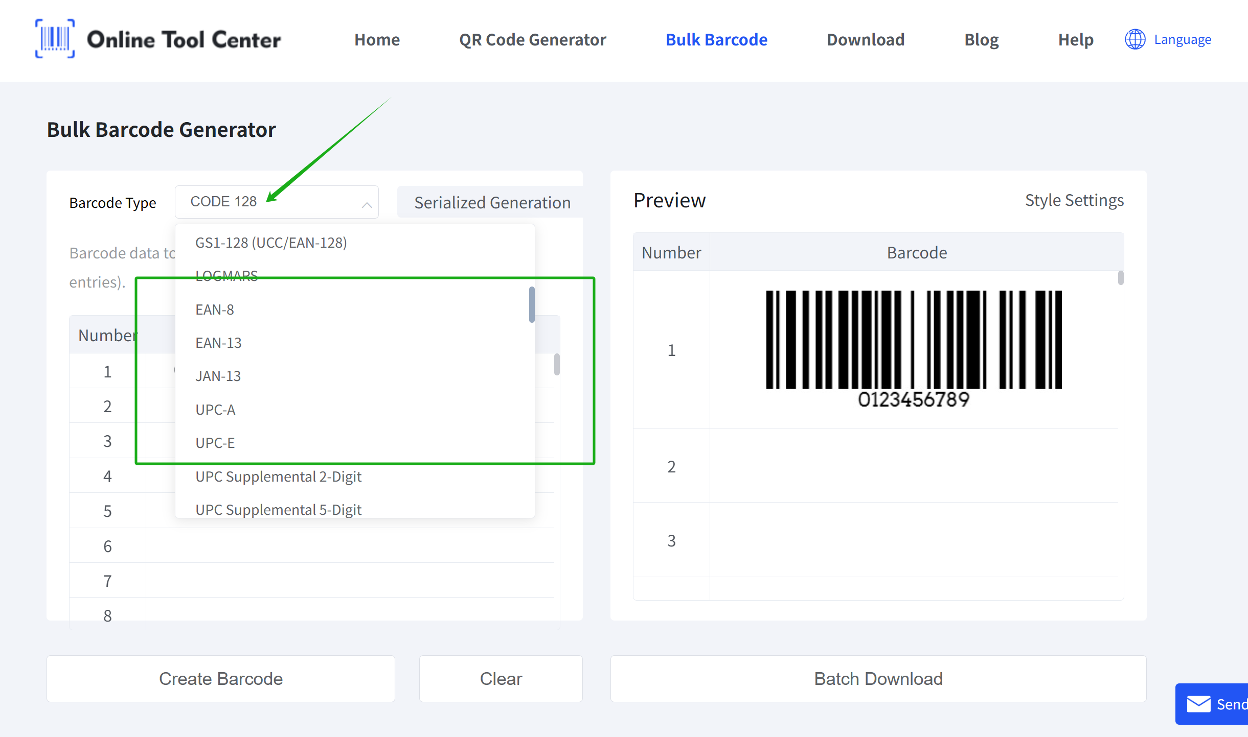 choose right barcode format ညာဘက်ကုဒ် format ကို ရွေးချယ်ပါ