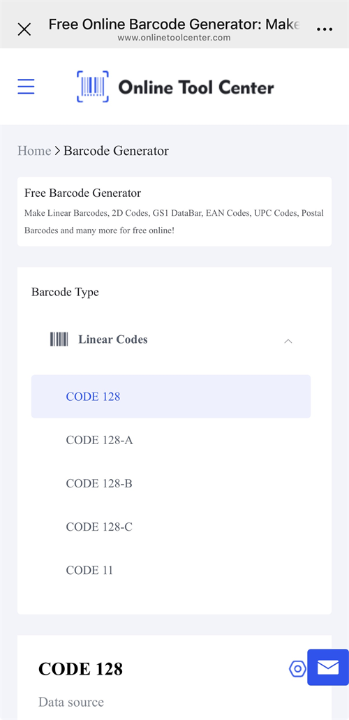 အွန်လိုင်း tool စင်တာ barcode generator ကို