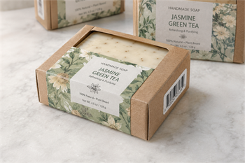handmade soap with barcodes လက်ဖြင့် လုပ်ထားသော ဆပ်ပြာနှင့် ဘာကုဒ်များ