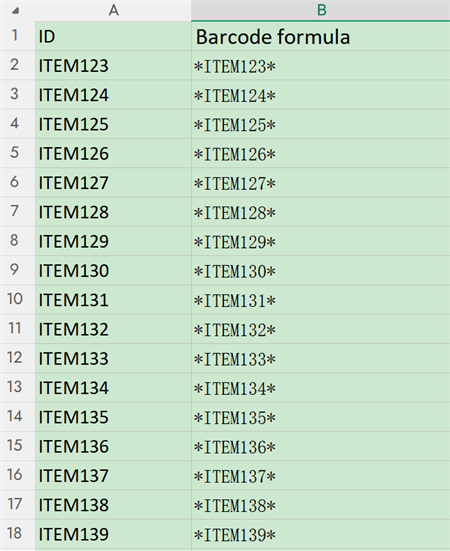 asset id excel အရင်းအမြစ် id excel