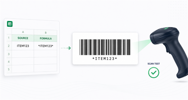 use libre barcode 39 in excel excel တွင်အခမဲ့ barcode 39 ကိုအသုံးပြုပါ