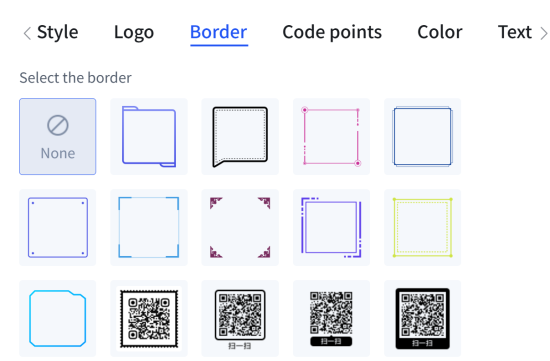 qr code borders QR ကုဒ်နယ်စပ်များ